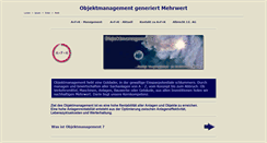 Desktop Screenshot of objektmanagement.com